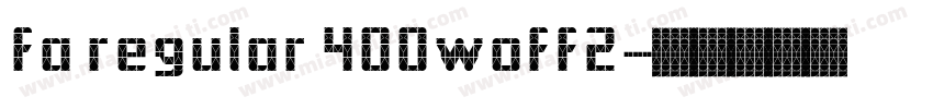 fa regular 400woff2字体转换